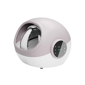 Distributeur automatique de nourriture pour <span class=keywords><strong>chat</strong></span> compact et sphérique, petite capacité de 0,7 L, 9 programmes de repas programmés, distributeur de nourriture pour animaux de compagnie pour appartement et bureau - Product Image 1
