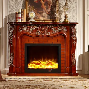 Étagère <span class=keywords><strong>de</strong></span> cheminée électrique scandinave en bois <span class=keywords><strong>de</strong></span> <span class=keywords><strong>brique</strong></span> antique décor intérieur armoire <span class=keywords><strong>de</strong></span> cheminée chauffante <span class=keywords><strong>pour</strong></span> usage domestique résine - Product Image 6