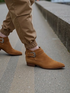 Botas <span class=keywords><strong>Chelsea</strong></span> de Media Caña, Estilo Chukka, de Piel de Ante, para Invierno, con Aumento de Altura, para Otoño - Product Image 2