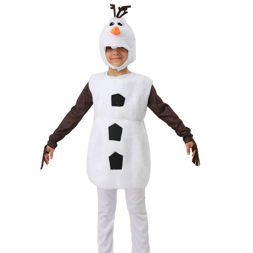 Factory Unisex Anime Movie Costume Doll Children Halloween Clothes Christmas Inflatable Snowman Elsa Olaf Costume for Kids