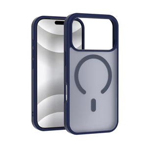 Coque de téléphone antichoc magnétique givrée personnalisée en TPU+PC pour 17 16 15 Pro Max, ultra-fine, effet mat, sensation peau, moulée en interne - Product Image 1