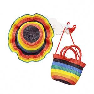 Nuevo Conjunto de Sombreros de Paja Ecológicos para Niñas Pequeñas, Diseño de Ganchillo, para Viajes al Aire Libre, Sombrero de Verano 2020 - Product Image 5