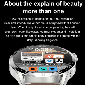 GT3 3 3 <span class=keywords><strong>Paris</strong></span> cinturini Bt Call AI Voice Music Player NFC rotoot pulsante sempre sul Display ricarica Wireless orologio Smart Watch SK37 - Product Image 3