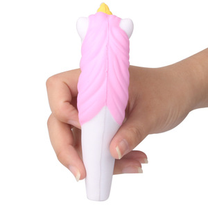 Unicorn <b>Squishy</b> Pen PU Material Slow Rebound Fidget Toy For Kids 5 To 7 Years Unisex - Product Image 3