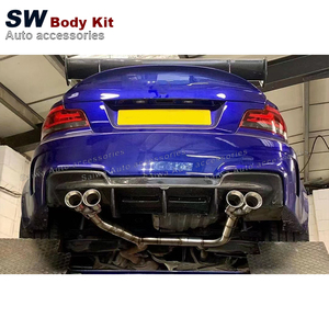 Diffusore posteriore stile RZ in fibra di carbonio per <span class=keywords><strong>BMW</strong></span> serie <span class=keywords><strong>1</strong></span> 1M E82 E88 <span class=keywords><strong>Coupe</strong></span> 2010-2013 Kit diffusore paraurti posteriore Retrofit - Product Image 4