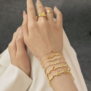 Dylam 2024 Mother's Day Best Gifts Mom Mommy Fine Jewelry <b>Bangles</b> & Bracelets 5A Zirconia Diamond Pendant Tennis Bracelet - Product Image 1