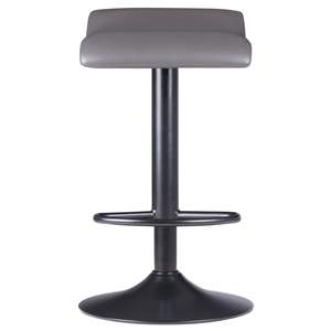 DB Tarah Contemporary Adjustable Swivel <b>Bar</b> <b>Stools</b>, Black and Slate Gray, Metal Frame, Modern Design for Kitchen or Home <b>Bar</b> - Product Image 4