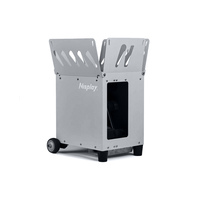 Robot de Entrenamiento de Tenis Portátil Profesional Nisplay N2, Ángulo Ajustable, Lanzador Automático de Pelotas, Control Remoto, Aleación de Aluminio