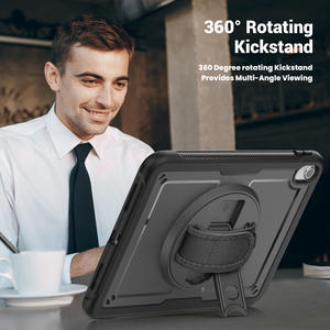 Custodie <span class=keywords><strong>per</strong></span> Tablet in Silicone con Supporto Girevole a 360° <span class=keywords><strong>per</strong></span> <span class=keywords><strong>iPad</strong></span> 10a Gen 10.9'' 2022 e <span class=keywords><strong>iPad</strong></span> A16 11a Gen 2025, con Porta <span class=keywords><strong>Penna</strong></span> e Cinturino Antiurto - Product Image 6