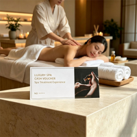 Impresión de Vales de Spa con Estampado en Lámina Dorada Personalizada, Certificado de Regalo con Número de Serie, Papel Especial para Hoteles Cinco Estrellas