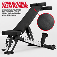 Banc de musculation pliable inclinable et déclinable pour entraînement en salle, avec cadre en acier stable – Meilleure vente