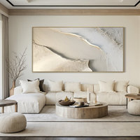 Grande peinture abstraite moderne sur toile, peinture neutre faite à la main, décoration murale pour salon, chambre à coucher, galerie, décoration de la maison