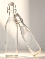 Botella de Bebidas de Vidrio de Diseño Moderno Sellada, a Prueba de Fugas y Reutilizable, de Gran Capacidad para Viajes, Hogar y Fiestas