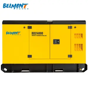 30KVA 24kw Silent euro v Diesel Generator with ATS Automatic Transfer Switch 22Hours(bigger Tank Is Available) Land Use 50HZ