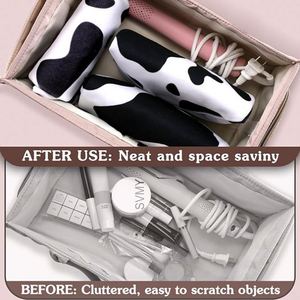 Magic Makeup <b>Bag</b> Self-Adhesive Cloth Portable Lazy Cosmetic Pouch Open Lay Flat Toiletry <b>Bags</b> <b>Camera</b> and Other Items - Product Image 3