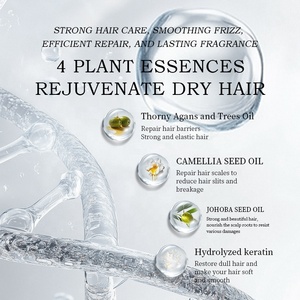 Suero reparador para el cabello ENZO de 100ML, aceite de queratina, vitamina <span class=keywords><strong>E</strong></span>, suero <span class=keywords><strong>Natural</strong></span> para el crecimiento del cabello profundamente nutritivo para cabello dañado - Product Image 5