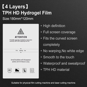 Haute Qualité Hydrogel TPU Film Protecteur D'écran pour Téléphones Mobiles Usine En Gros avec Machine De Dé<span class=keywords><strong>coupe</strong></span> Cutter - Product Image 3