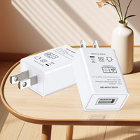 Cargador de Pared USB Shenzhen Lvxiangyuan JP LX050200, 5V 2A 10W, OTP, OVP, para Cámara Endoscópica, UL 62368, FCC, DOE Nivel VI, CE, SAA, BSMI