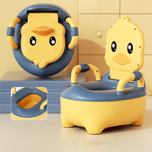 Portable Kids Cute Plastic Carton Duck Toilet for Baby Bathroom Toddler Child <strong>Potty</strong> <strong>Training</strong> - Product Image 5