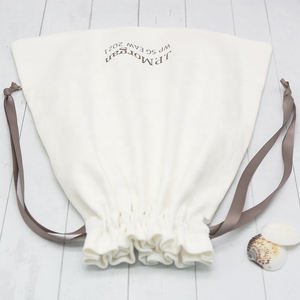 Túi Nhà Cung Cấp Dây Rút Vải Muslin Twill Thân Thiện Với Môi Trường Túi Đựng Bụi Túi Quà Tặng In Lụa 100% Cotton - Product Image 5