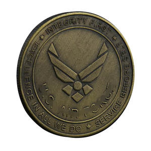 เหรียญที่ระลึกกองทัพอากาศสหรัฐฯ รุ่น P-38 - ดีไซน์แบบ 3 มิติ สไตล์รักชาติ ผลิตจากโลหะผสมสังกะสีหล่อขึ้นรูป ชุบสีบรอนซ์วินเทจ - Product Image 2