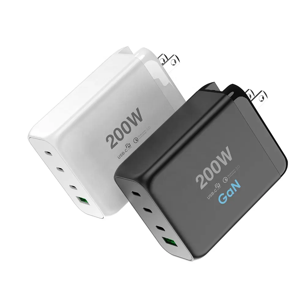 New Trend tech gan 200w pd fast charger for ugreen charger 100w for xiaomi for iphone super fast charger type c travel adapter