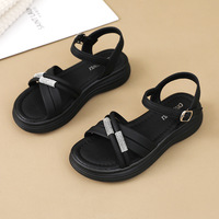 Sandales pour femmes, style designer, talons épais, été, nouvelle collection, confortables, semelles souples
