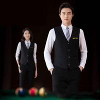 Veste de chef unisexe à manches courtes personnalisée Icon Tops de restaurant unisexe; uniformes d'hôtel pour serveurs et chefs uniformes de ligne aérienne
