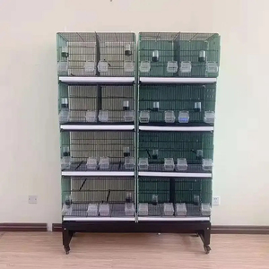 กรงนกแบบซ้อนได้หลายชั้นพร้อมขาตั้งแบบเคลื่อนย้ายได้ ใช้เป็นกล่องเพาะพันธุ์ได้ เหมาะสำหรับนกแก้ว นกพิราบ นกคีรีบูน นกเลิฟเบิร์ด - Product Image 3
