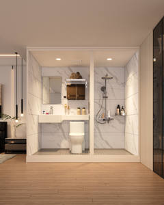 Nouvelle arrivée, <span class=keywords><strong>cabine</strong></span> <span class=keywords><strong>de</strong></span> <span class=keywords><strong>douche</strong></span> préfabriquée moderne, personnalisable, confortable, écologique, rectangulaire, taille 2115A, porte coulissante - Product Image 1