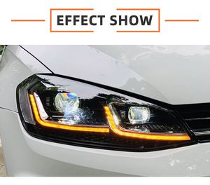 Per <span class=keywords><strong>Volkswagen</strong></span> <span class=keywords><strong>Golf</strong></span> 7 <span class=keywords><strong>Golf</strong></span> Vii accessori 2013 <span class=keywords><strong>2020</strong></span> VW gruppo faro Upgrade VW Gti Mk7 stile lampada frontale dinamica DRL - Product Image 5