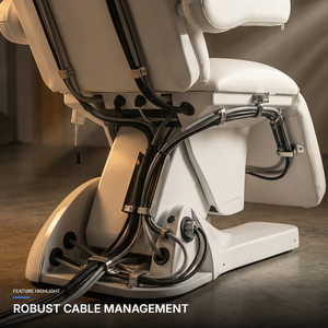 Luxuriöse Goldene Elektrische Gesichts-Spa-Therapie Schönheitsliege Massage-Lifttische und -Betten Verstellbare Wimpernliege mit Fußsteuerung - Product Image 3