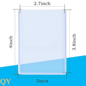 QY Premium 35pt 3x4 Inch Extra <b>Thick</b> Toploaders Rigid Plastic <b>Card</b> Holders for Trading Sports and ID <b>Cards</b> - Product Image 2