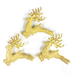 <b>Christmas</b> <b>Tree</b> Ornaments Fawn Elk Spotted Deer Accessories Bell Pendants Plastic Beaded Multiple Sizes <b>Modern</b> Minimalist - Product Image 2