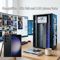 Châssis pour Farm de Téléphones, 20 Cartes Mères Android, 64 Go de RAM, 4/6 Go de ROM, Faible Consommation d'Énergie pour un Fonctionnement Stable à Long Terme