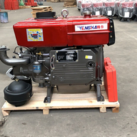 Motor Diésel Tengka ZS1100 con Arranque Eléctrico de 20-25 HP, Bomba de Agua para Uso Agrícola