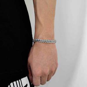 Factory Wholesale S925 Silver Hip Hop Moissanite Cuban <b>Bracelets</b> Pass Diamond Tester Bling Iced Out Custom Supplier Jewelry - Product Image 2
