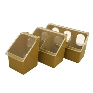 Alimentador de pombos de plástico com 1 furo, 2 furos e 3 furos, alimentador de codorna para animais pendurados, venda imperdível