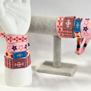Nuove idee di prodotto in poliestere regolabile doppio Chip Smart NFC braccialetto e lettori RFID doppio tessuto braccialetti in Halloween - Product Image 6
