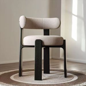<span class=keywords><strong>Sedie</strong></span> da pranzo in legno massiccio, <span class=keywords><strong>moderne</strong></span> e semplici <span class=keywords><strong>sedie</strong></span> per il trucco dello schienale, legno massello colore noce Hotel per il tempo libero - Product Image 4