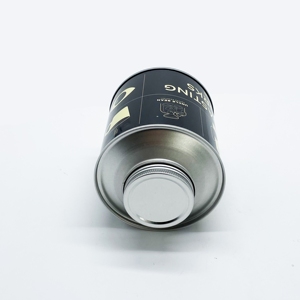 Boîte en fer blanc ronde OEM 200g pour grains de café, vide, avec couvercle à vis, impression offset, logo personnalisé pour bonbons et aliments pour animaux de compagnie - Product Image 4