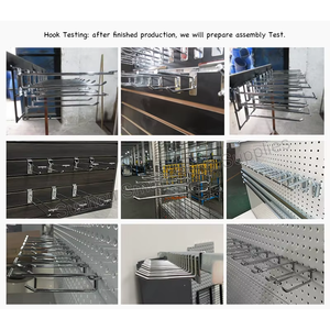 Supermarket Shelf Double <strong>Wire</strong> <strong>Display</strong> Slatwall <strong>Hook</strong> with <strong>Plastic</strong> Price Tag Label Holder Scanner <strong>Hook</strong> - Product Image 5