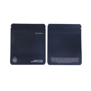 Sacchetti Personalizzati con Logo Stampato, Stampa Digitale, Neri, 3.5g, Antiodore, Confezioni in Plastica per Caramelle, Buste Mylar con Chiusura a Zip - Product Image 1