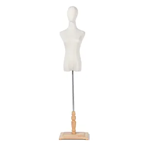 Классическая Базовая деревянная рукоятка на заказ, женские льняные пластиковые манекены для одежды