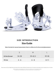 Fixations de ski et <span class=keywords><strong>snowboard</strong></span> QYWX QYS02 en alliage d'aluminium haute résistance, système de boucle de niveau avancé, tout-terrain - Product Image 5