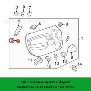 Auto Plastic <b>Clip</b> For BMW <b>Car</b> Door Panel Fender Trim 3 Series 5 Series Replacement Repair Parts - Product Image 2