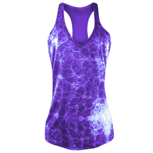 Top de playa sin mangas para mujer Halter Tohalter <span class=keywords><strong>Topp</strong></span> Halter chaleco Europa y América camiseta sin mangas mujeres pesca Tye Dye camisetas - Product Image 3