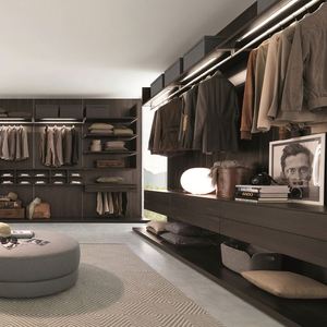 Armoire de style minimaliste moderne, en bois, haut de gamme, série cool et sombre, armoire pour homme - Product Image 2