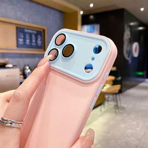 Coque de protection antichute en silicone premium, toucher doux, couleurs mélangées, avec protection d'objectif pour <span class=keywords><strong>iPhone</strong></span> 17 Air 16 15 <span class=keywords><strong>Pro</strong></span> <span class=keywords><strong>Max</strong></span> - Product Image 4