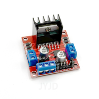 Modul Penggerak Motor H-Bridge Ganda L298N, Papan Pengontrol Motor Stepper DC Daya Tinggi untuk Mobil Pintar, Robot, Arduino, Elektronik DIY